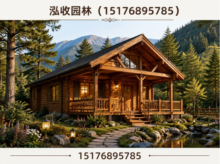 自贡防腐木凉亭展示图